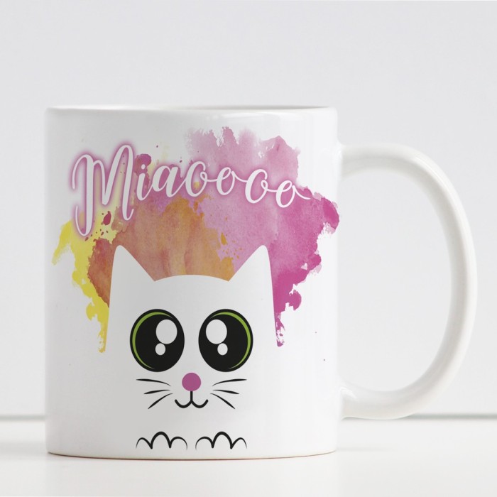 tazza personalizzata gattino e nome