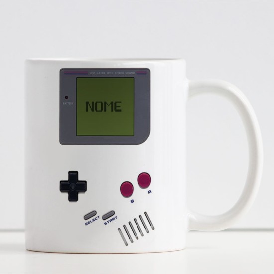 Tazza con disegno gioco Gameboy e nome