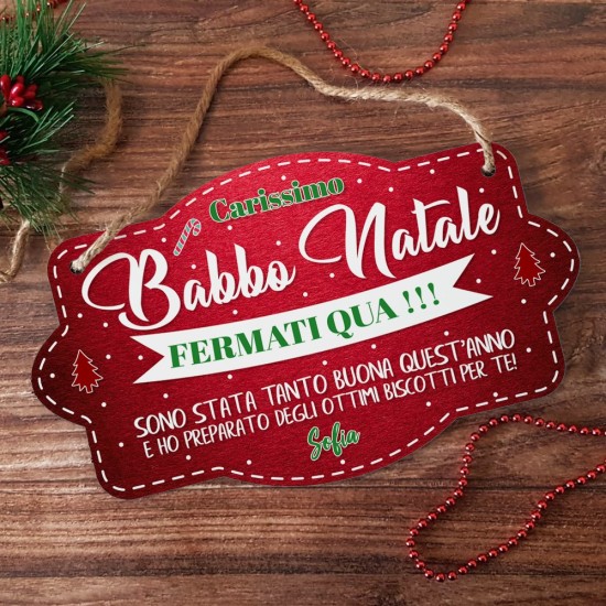 targa babbo natale