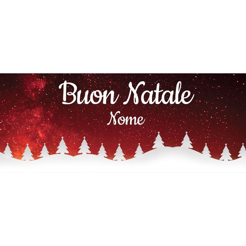 Tazza design natalizio Buon Natale personalizzata con nome