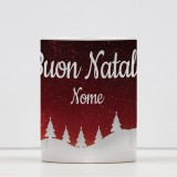 Tazza design natalizio Buon Natale personalizzata con nome