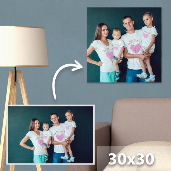 quadro canvas con foto