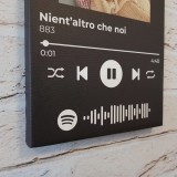 Quadro in tela Spotify con canzone scansionabile e foto