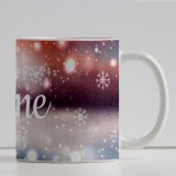 Tazza design natalizio personalizzata con nome