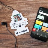 Deodorante per auto personalizzato con codice spotify e foto