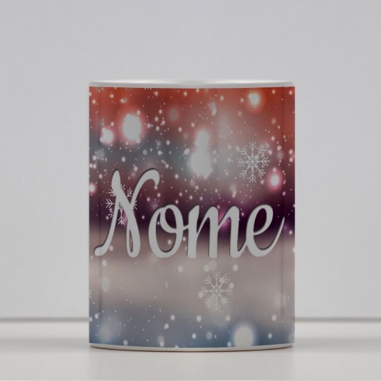 Tazza design natalizio personalizzata con nome