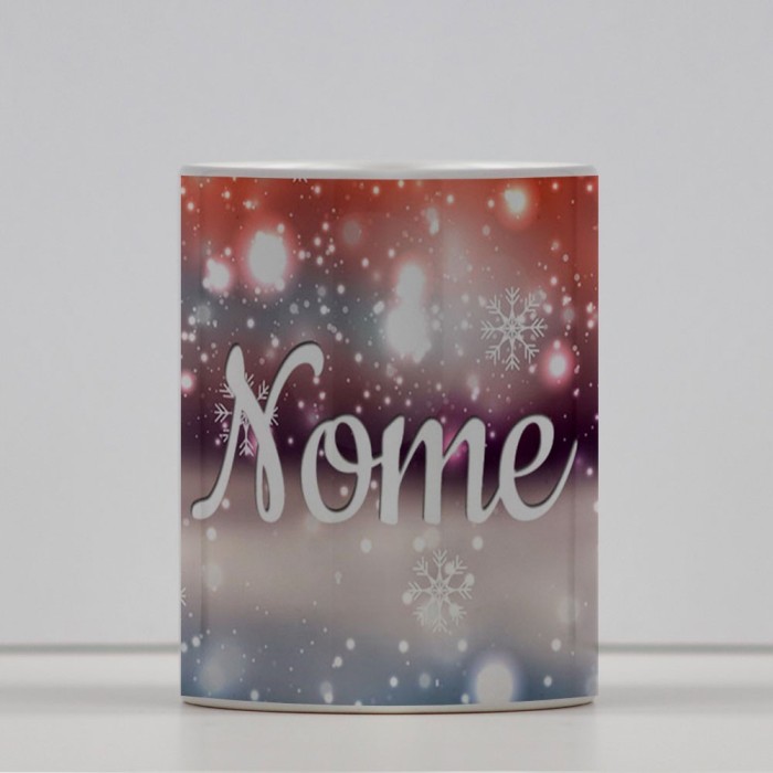Tazza design natalizio personalizzata con nome