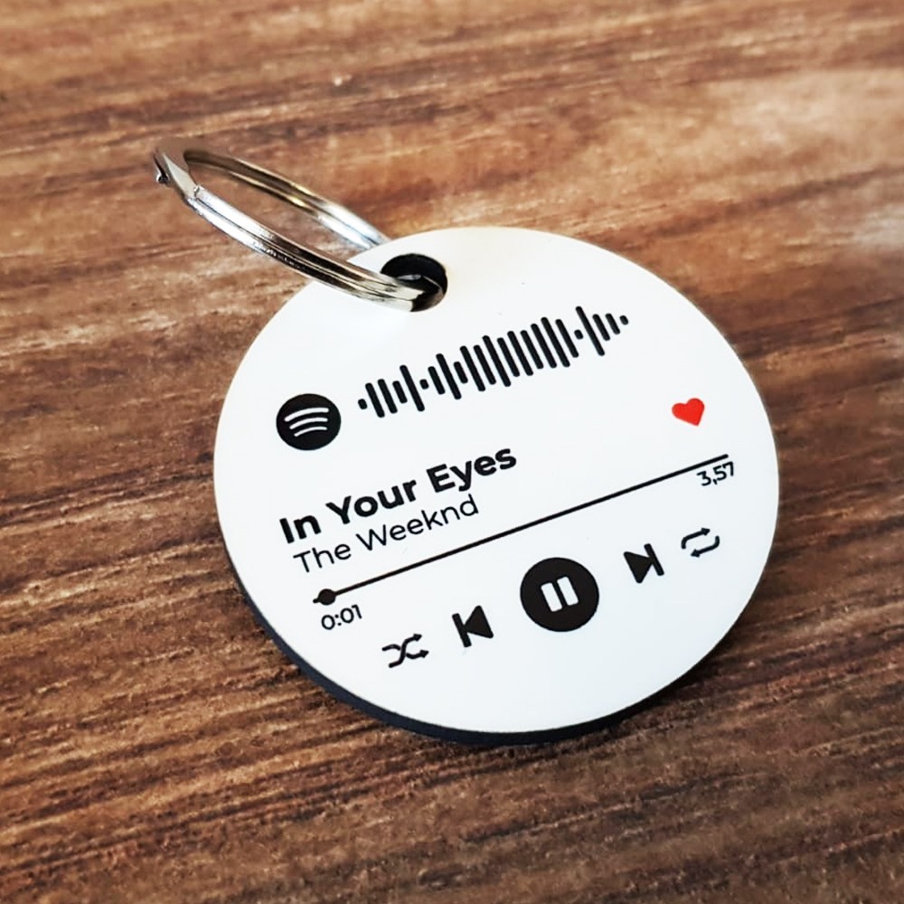 Portachiavi personalizzato con codice spotify