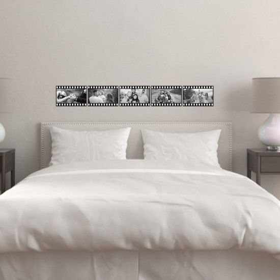 Quadro in tela canvas rullino fotografico personalizzato con foto - Orizzontale