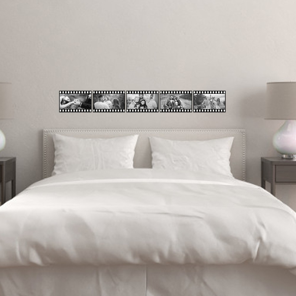 Quadro in tela canvas rullino fotografico personalizzato con foto - Orizzontale
