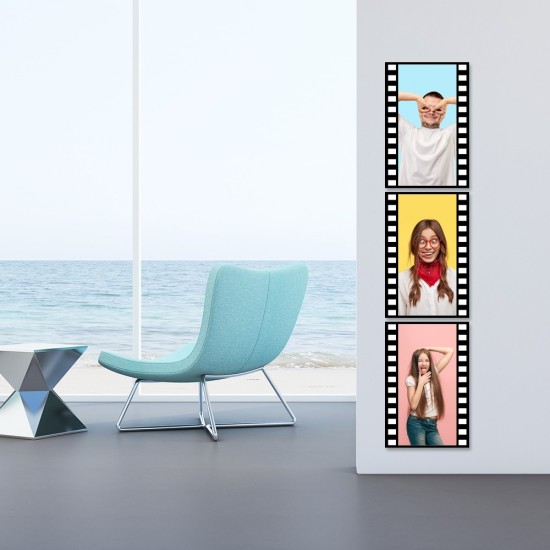 Quadro in tela canvas rullino fotografico personalizzato con foto - Verticale
