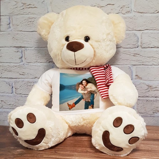 orso gigante personalizzato con foto e frase