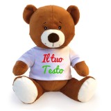 Orso peluche personalizzato con foto o scritta sulla maglietta