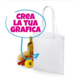 borsa shopper completamente personalizzata con la tua grafica testo, foto o logo