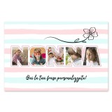 Quadro in tela canvas regalo personalizzato per la nonna con foto e dedica