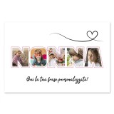 Quadro in tela regalo per la nonna, personalizzato con foto e dedica personale