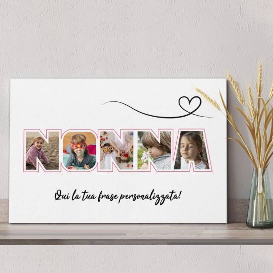 quadro nonna personalizzato con foto