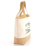 Borsa Shopper e pochette, regalo per mamma e nonna TOP, in cotone e juta