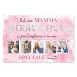 Quadro in tela regalo per la nonna personalizzato con foto
