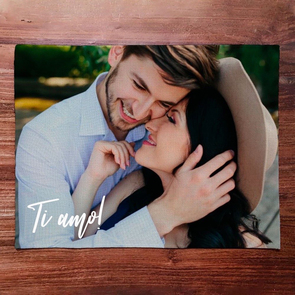 Tovaglietta Americana in canvas personalizzata con foto e testo
