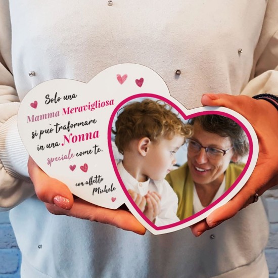 targa nonna personalizzata con nome e foto