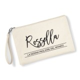 Pochette regalo per la nonna migliore del mondo personalizzata con nome