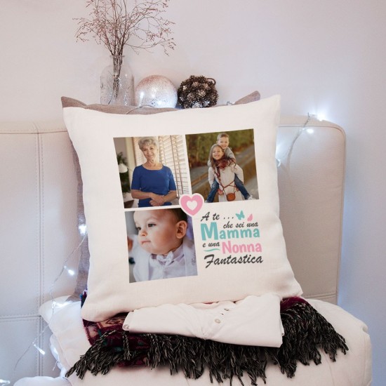 cuscino personalizzato per la nonna