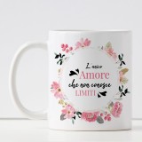 Tazza personalizzata con mamma e due bambini ed i loro nomi