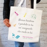 borsa shopper personalizzata maestra