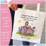 shopper con maestra personalizzata