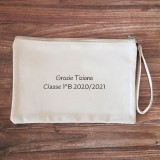 Pochette personalizzata con il nome per la collaboratrice scolastica
