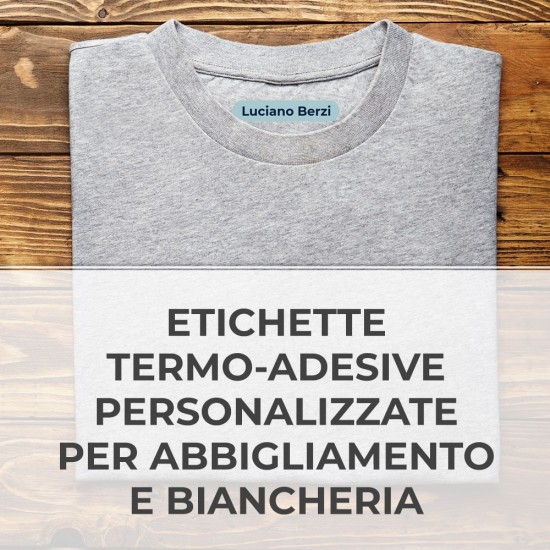 Etichette termo-adesive per vestiti casa di riposo