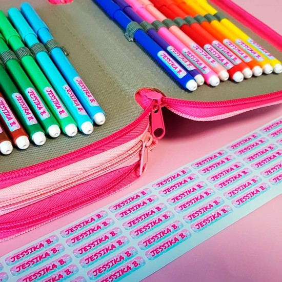 Etichette per la scuola - Colorate per i bambini
