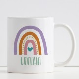 Tazza personalizzata con nome e Arcobaleno