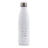 Bottiglia / Borraccia Termica in acciaio inox personalizzata con nome ed iniziale maschile