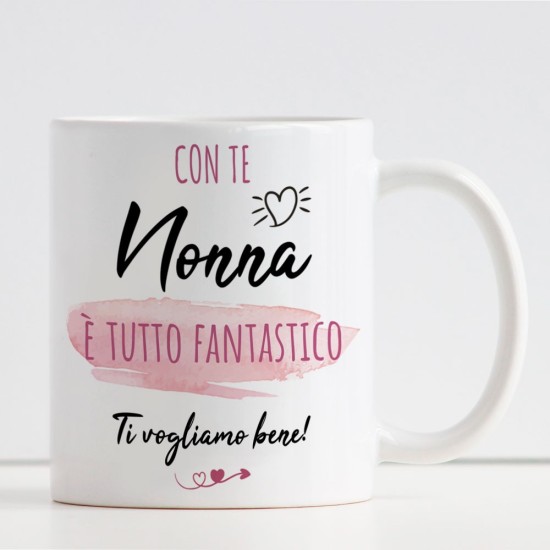 Tazza personalizzata per la nonna, personalizzata con nome o frase