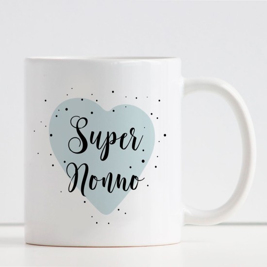 Tazza personalizzata per il super nonno con nome o dedica