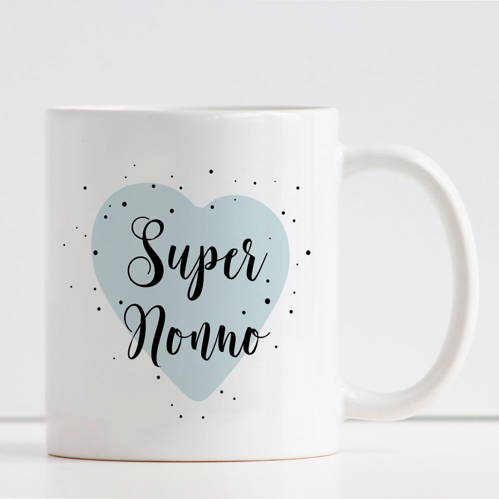Tazza personalizzata per il super nonno con nome o dedica