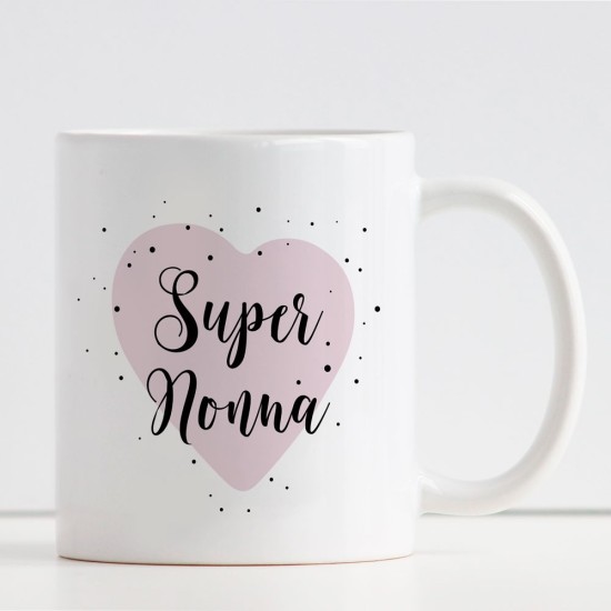 Tazza personalizzata per una Super nonna con nome o dedica