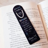 Segnalibro personalizzato per la maestra con nome, classe e dedica