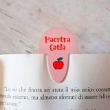 Segnalibro personalizzato per la maestra con nome, classe e frase "Che fortuna avere una insegnante speciale come te"
