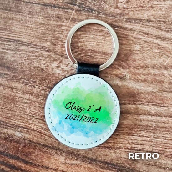 Portachiavi "Colori della vita" per la maestra personalizzato con nome e classe
