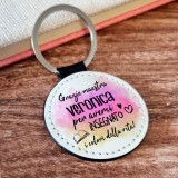 Portachiavi "Colori della vita" per la maestra personalizzato con nome e classe