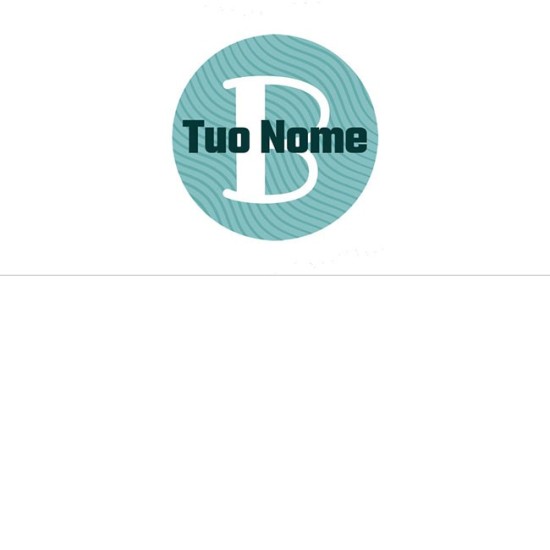 Borraccia da bambini con cerchio verde personalizzata con nome