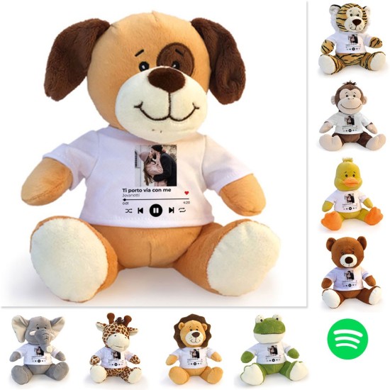 Peluches personalizzati Spotify con foto e canzone preferita