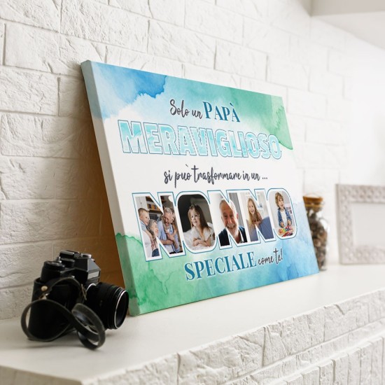 copy of Quadro in tela regalo per i nonni personalizzato con foto