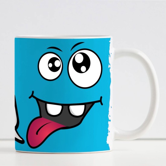 Tazza Smile Matto personalizzata con nome, hashtag e frase
