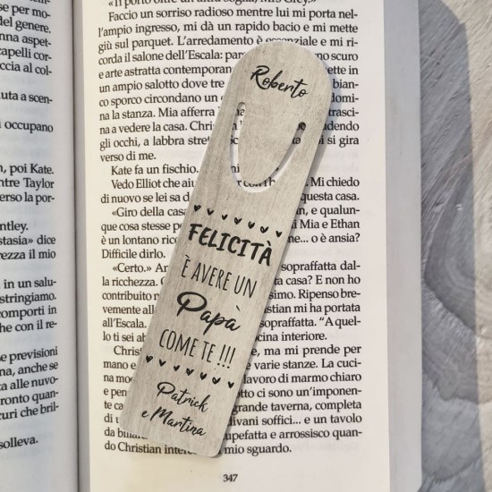 segnalibro regalo personalizzato per la festa del papà