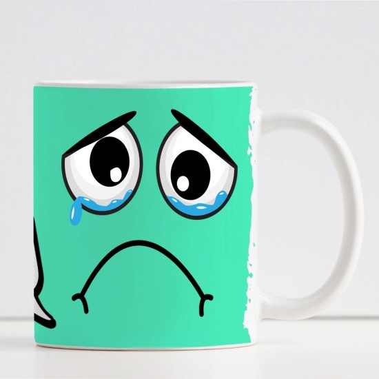 Tazza Smile Triste personalizzata con nome, hashtag e frase