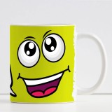 Tazza Smile Felice personalizzata con nome, hashtag e frase